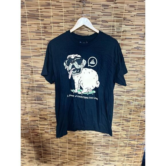 Spencers I’ll Poop on Everything You Love Large (L) T-Shirt NWT Black - Picture 1 of 5